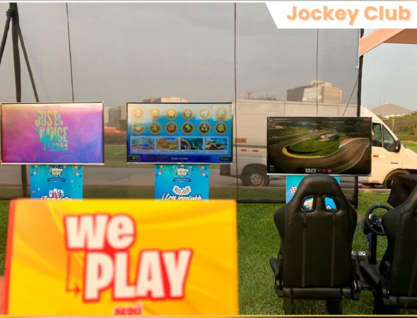 estaciones videojuegos para activacion empresa corporativo integracion evento de navidad